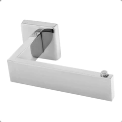 Suporte Quadrado Papeleira Porta Papel Higienico Banheiro em Aço Inox 304 Cromado