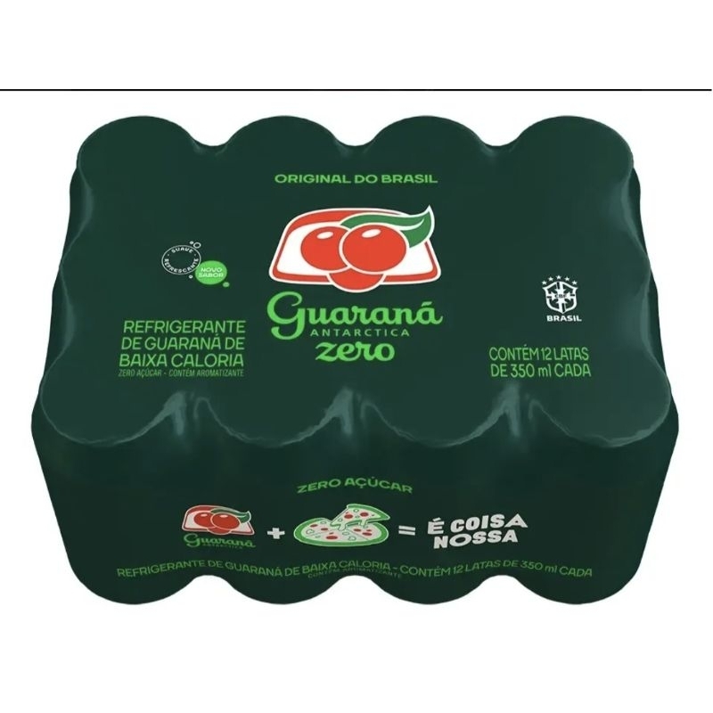 Guaraná Antarctica Zero Lata 350ML 12 Uni