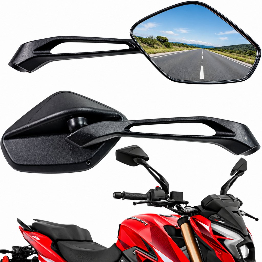 Retrovisor Modelo Bajaj 400 Honda Yamaha Universal Titan Fan Xre Bros Sahara Lander Tenere Crosser