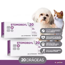 Kit 2 Stomorgyl 20 Boehringer Ingelheim para Cães e Gatos - 10 Comprimidos