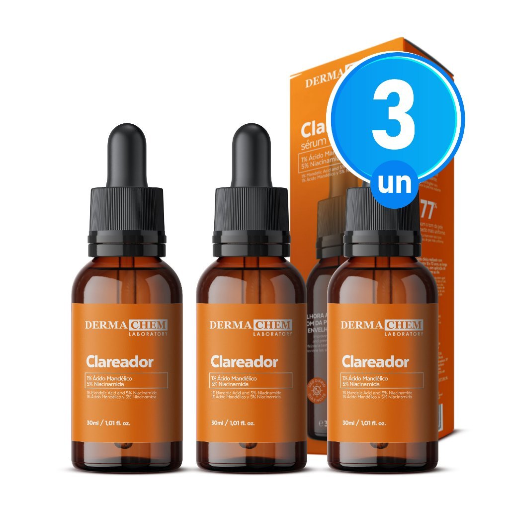 Kit 3 Sérum Clear Clareador 30ml Dermachem
