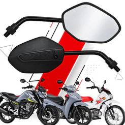 Par Retrovisor Espelho Mini Honda Cg Titan Fan 125 150 160 Biz Pop Xre 300 Modelo Original