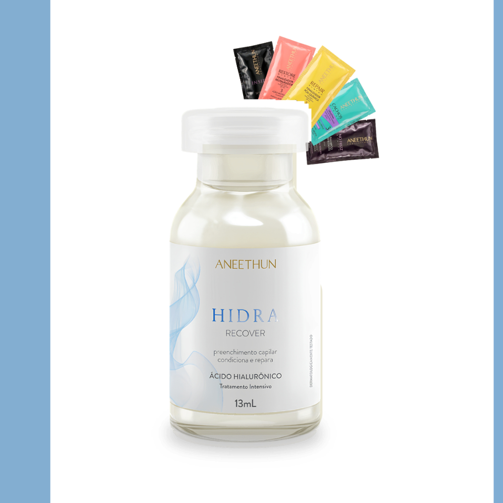 Ampola Recover Hidra Aneethun 13ml - Ácido Hialurônico Cabelos Secos E Danificados