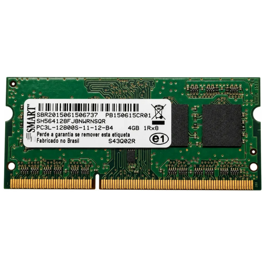 Memória Smart, 4GB, 1600MHz, DDR3, Para Notebook - PC3L 12800S