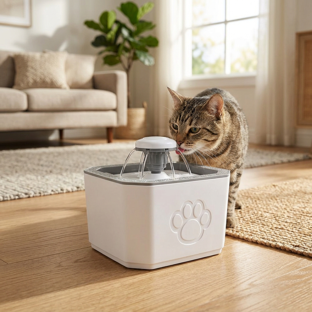 🐈Fonte de Água Com Filtro Bebedouro Automático para Cães e Gatos 20cm 3 Modos de Fluxo Silenciosa