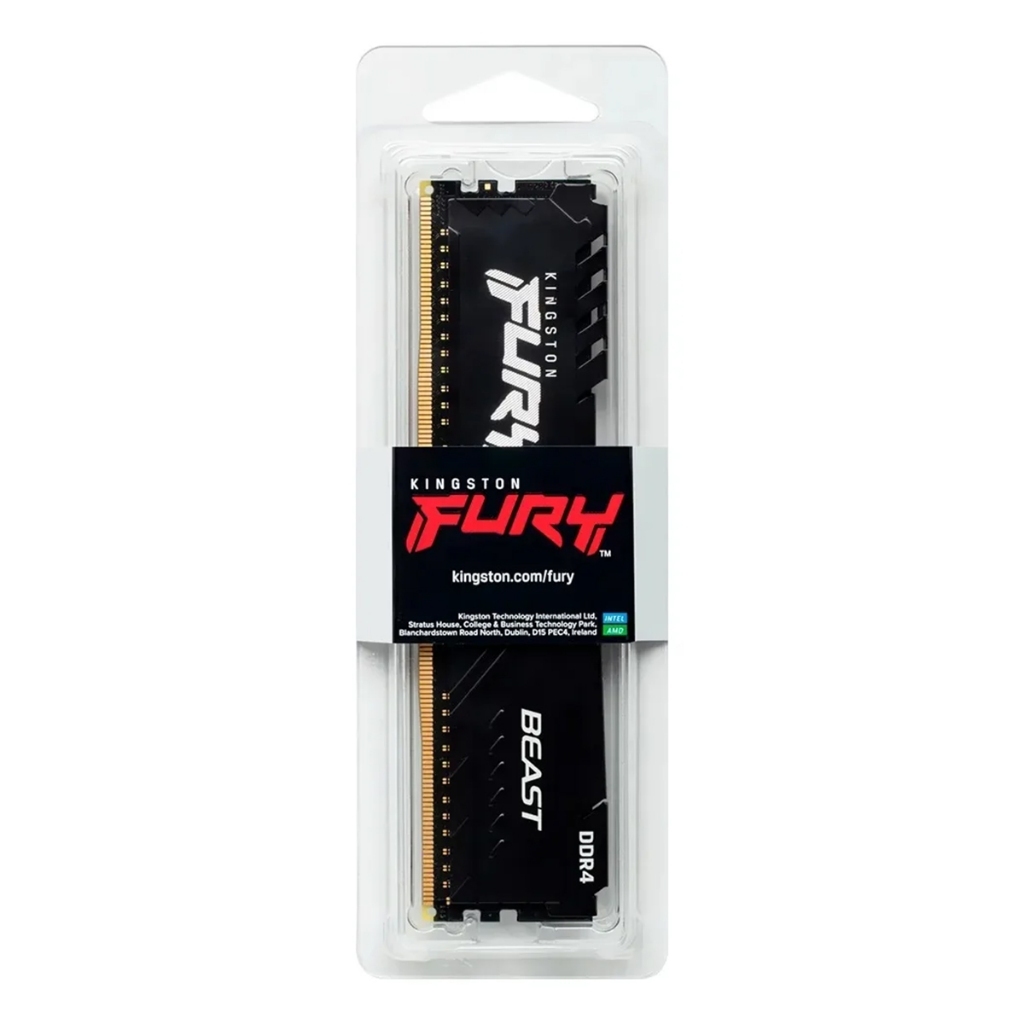 MEMORIA RAM DDR4 8GB 3200MHZ KINGSTON FURY BEAST KF432C16BB/8
