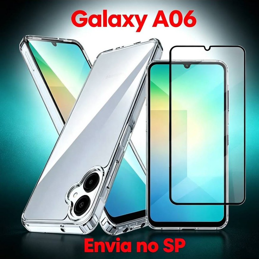 KIt Capa Anti Impacto + Pelicula Vidro 3D / Samsung Galaxy A06