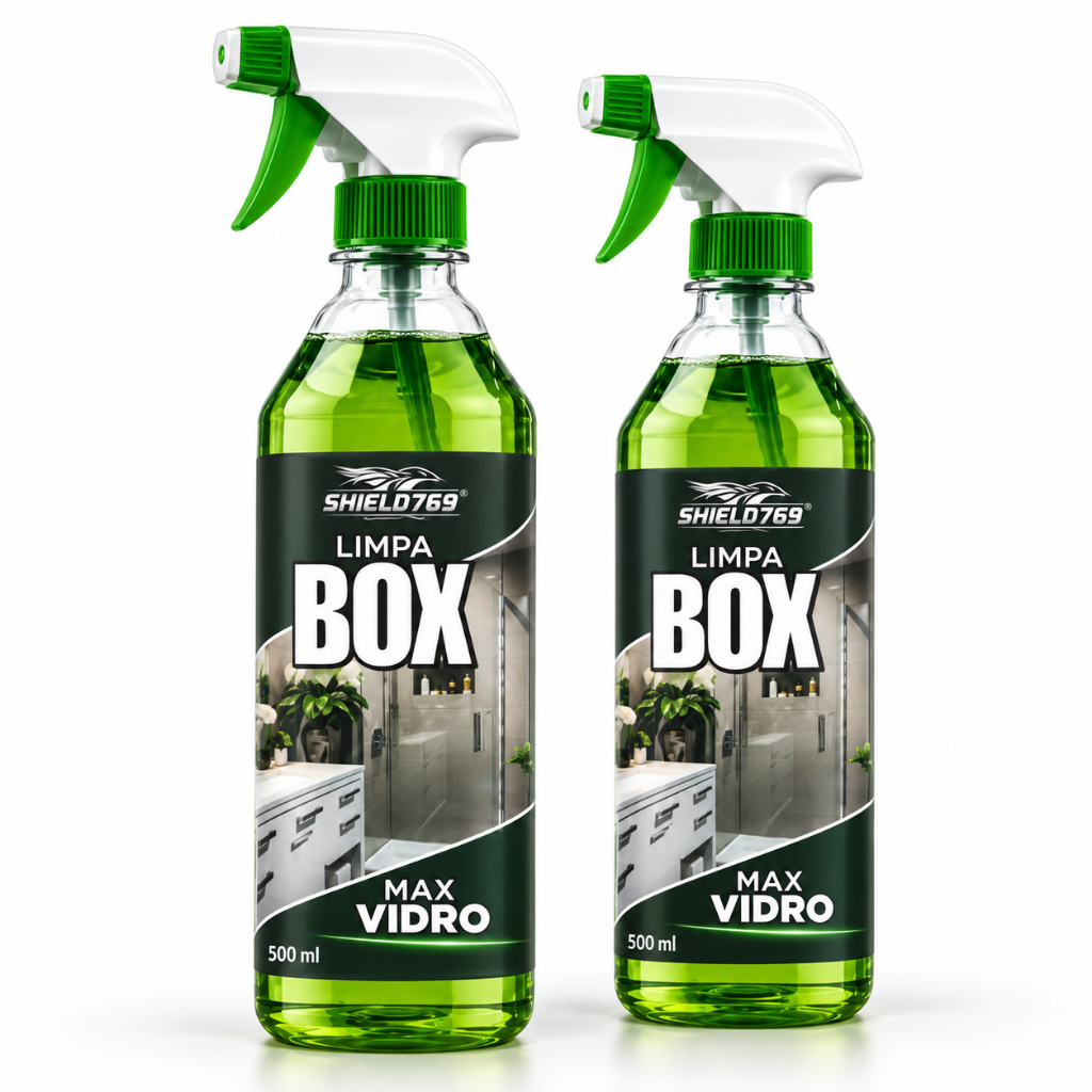 2 Limpa Vidro Box Banheiro Brindex - Remove Manchar de Gordura Calcário