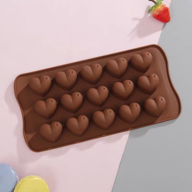 Chocolate Coração Diamond De Silicone 21x10,2Cm Molde Decorativo Multiuso Para Doces