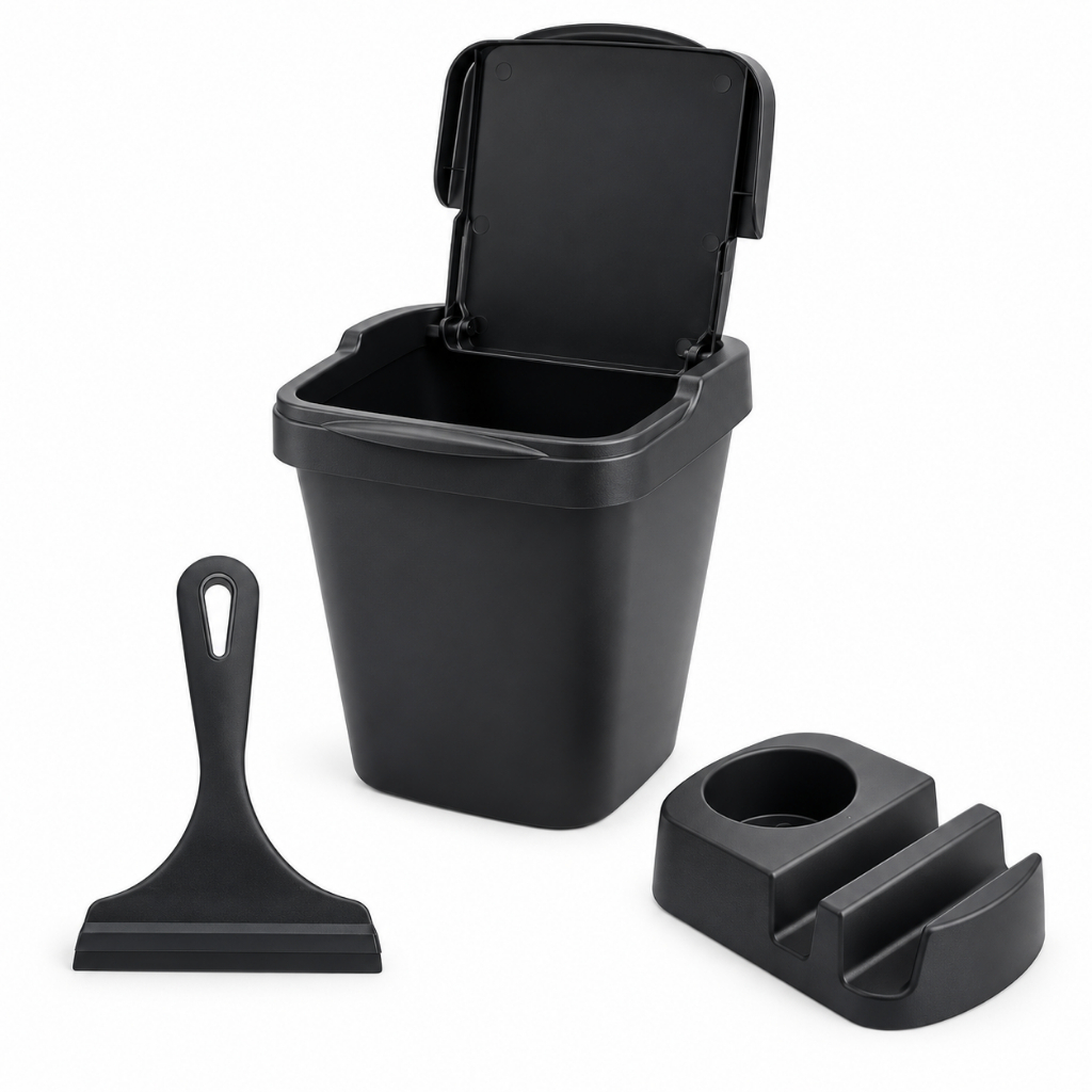 Conjunto Organizador De Pia Para Cozinha Lixeira Dispenser
