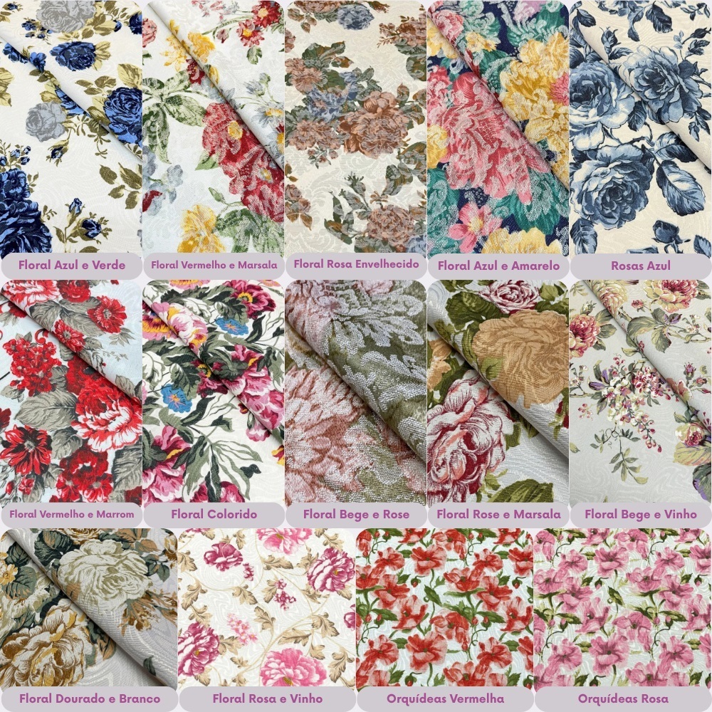 Tecido Jacquard Floral Clássico Retro 1,40m de Largura Para Sofás Estofados Tapeçaria