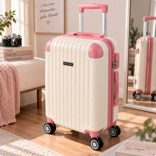 Mala De Viagem Bordo N18-N22 ABS Roda Dupla Removível Zíper duplo Expansível TOP 1LL