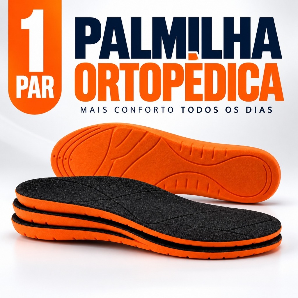 Palmilha Ortopédica Anatômica Em Gel PU Macia Confortável Anti Impacto Para Botina Tênis Coturno Trabalho Caminhada