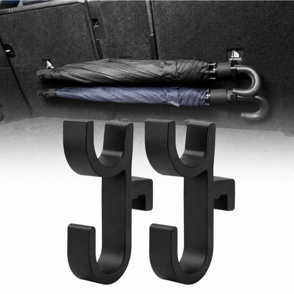 Kit 2 Ganchos Isofix Para Porta Malas Suporte Organizador De Guarda-Chuva Para Carro