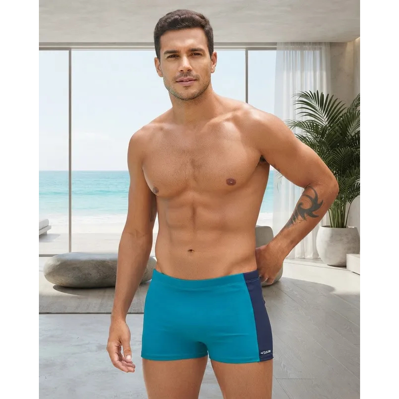 Sunga Boxer com Bolso Interno Acqua Rio Original Sunga Box Praia Piscina Natação Resistente Moderna · foto 2