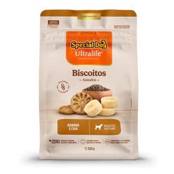 Biscoito Special Dog Ultralife Cães Adultos Sabor Banana e Chia 250g