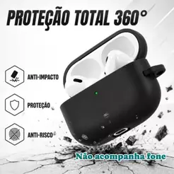 Capa Case Silicone Protetora para fone apple AirPods 3/pro2(sem fone)