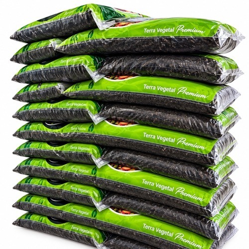 Terra Vegetal Adubada Jardim Horta 20KG