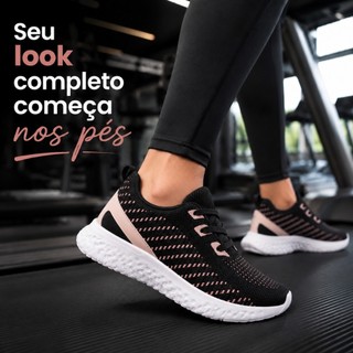 Tênis Academia Feminino e Masculino Esportivo De Treino Caminhada Corrida Promoção Do 34…