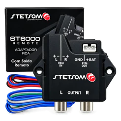 Conversor Adaptador De Fio Para Rca Stetsom St6000 Automotivo Possui Aterramento e Blindagem