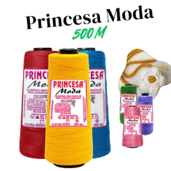 Linha Princesa Moda - Inconfio para Crochê / Artesanato - Fio bordado Pano/Bolsa