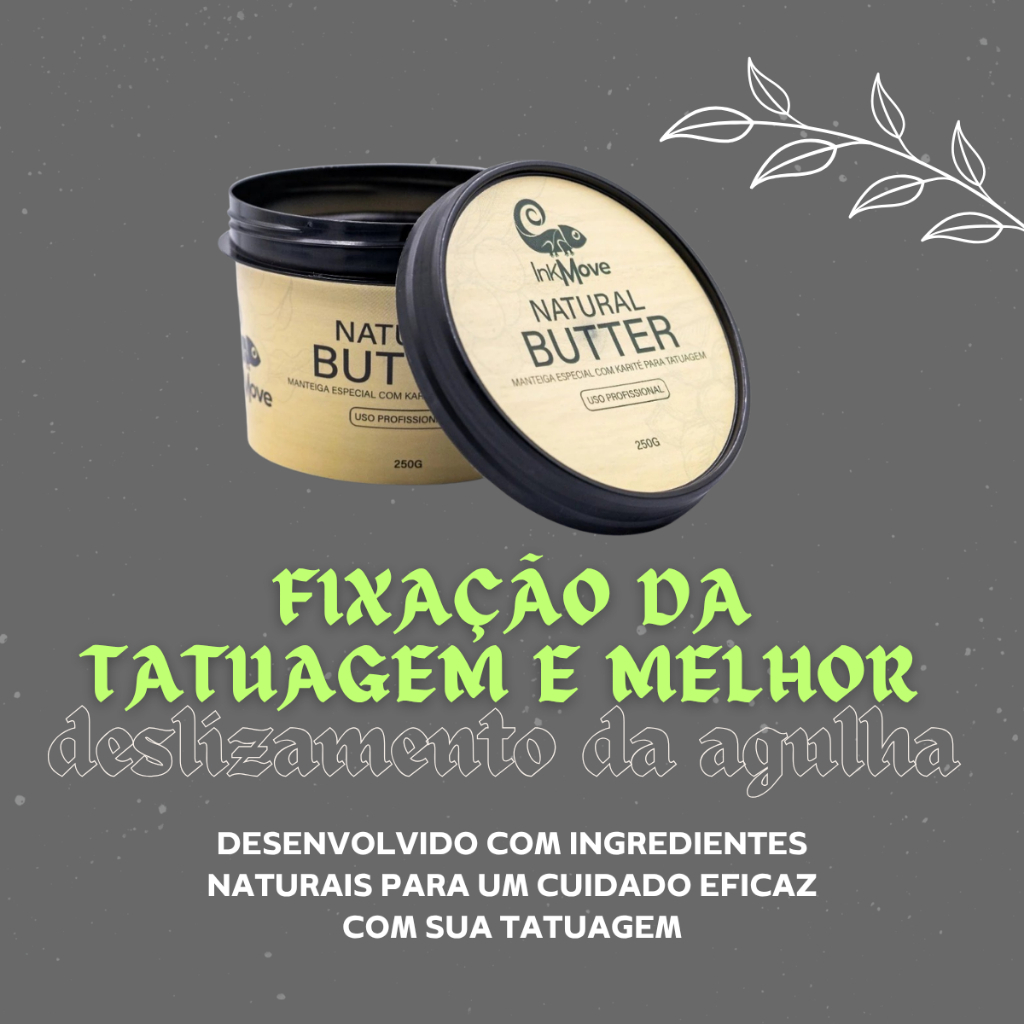 Butter Coco Ink Move 250g Manteiga Natural Tatuagem Profissional — imagem 2 de 2