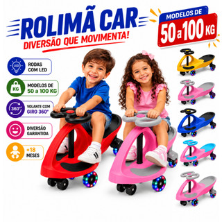 Carrinho De Rolimã Volante Giro 360 Drift Infantil Rodas LED Suporta Até 100kg Menino Menina