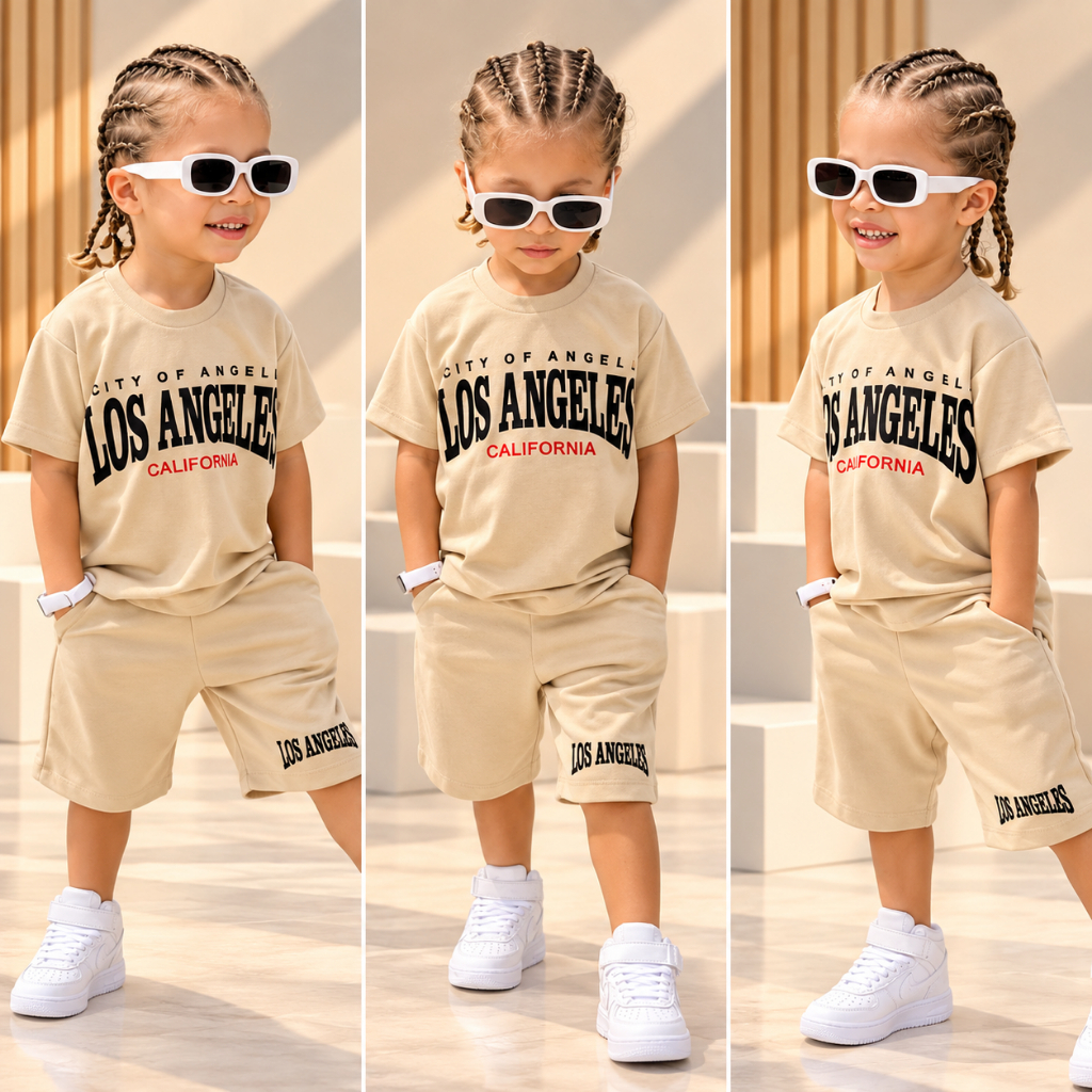 Conjunto Infantil Masculino - Lançamento de Verão - Camisa + Short Levinho