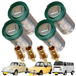 Kit Lampada 75 Led Verde Com Soquete Latao Painel Fusca
