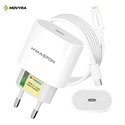 Carregador iPhone 30W Turbo USB-C ou Lightning | Carga Rápida