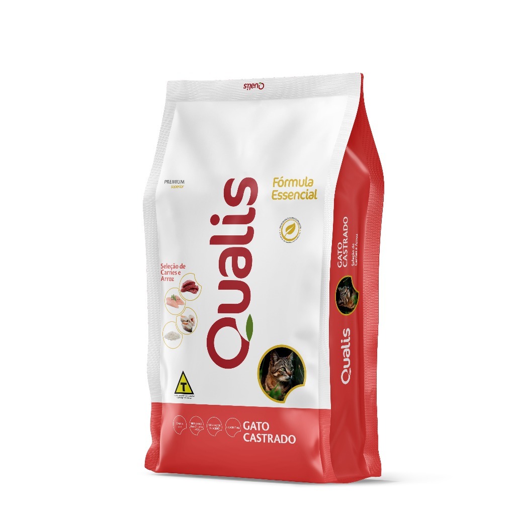 Ração Qualis Fórmula Essencial Gato Castrado 10,1 kg