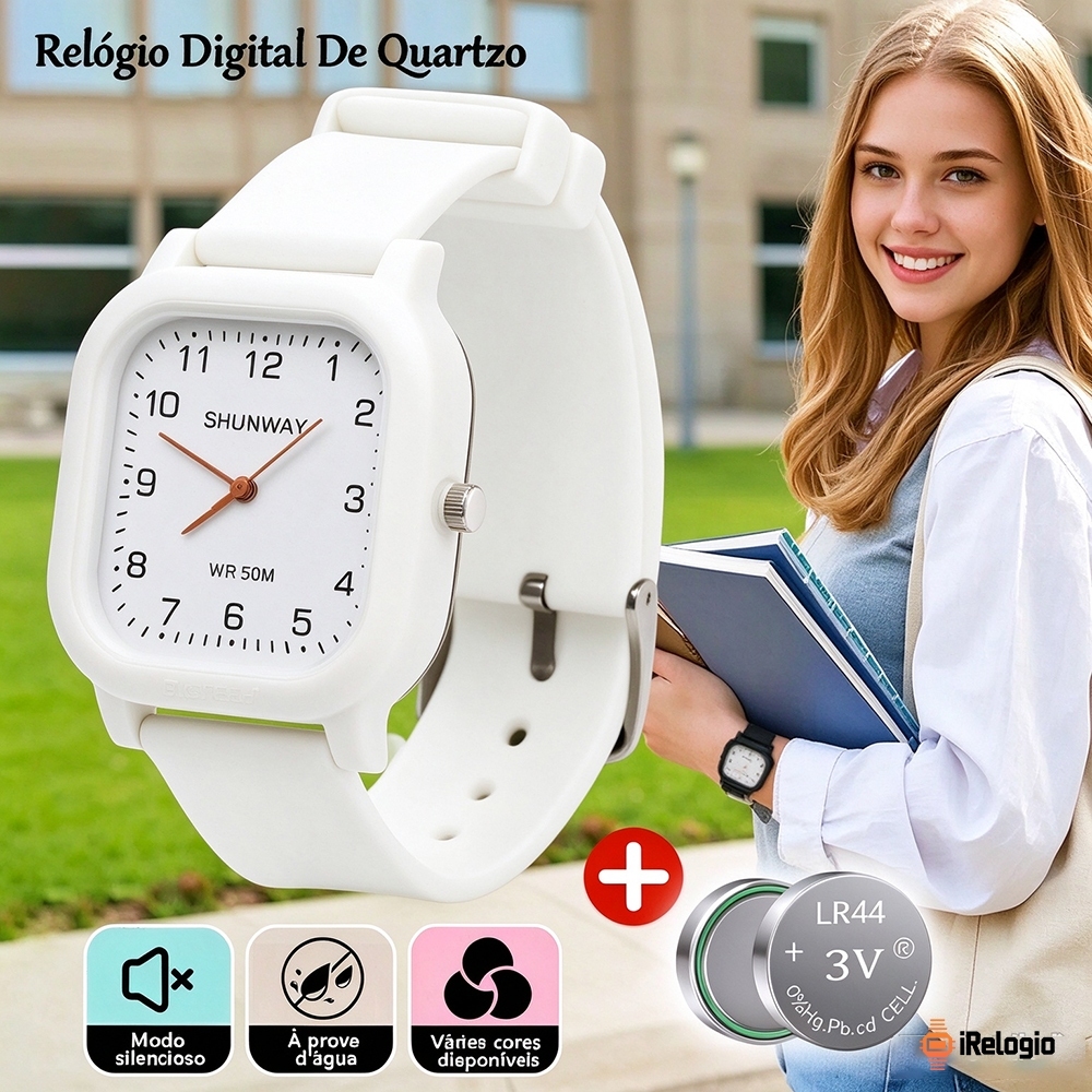 Relógio Feminino A Prova Dágua Relógio De Quartzo Casual E Minimalista Lindos Relógio Unissex Esportivo Original
