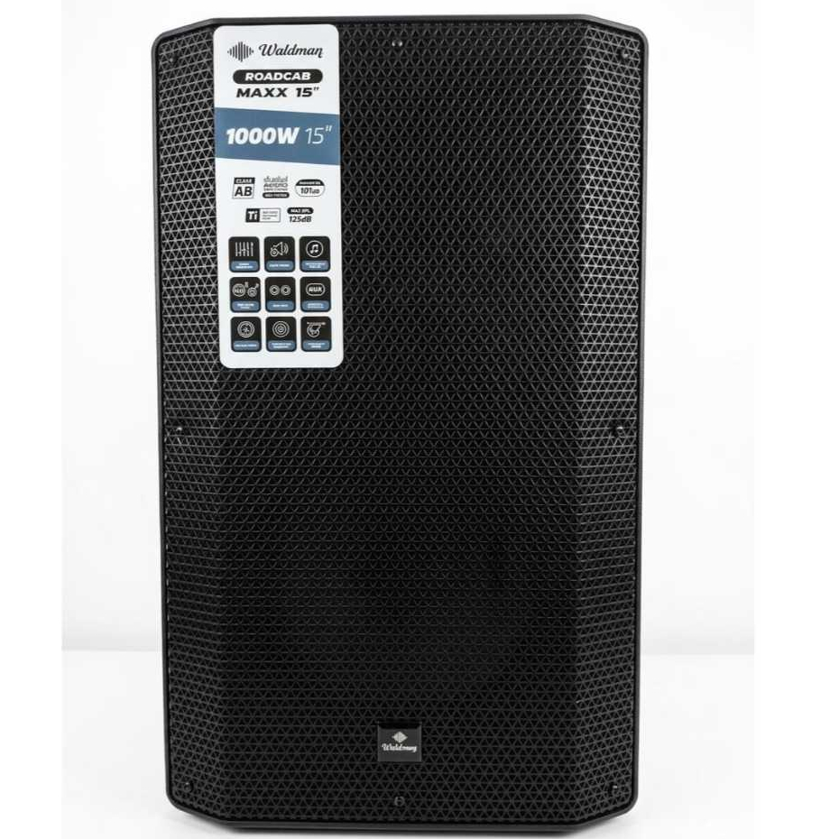 CAIXA DE SOM ATIVA WALDMAN ROADCAB MAXX 15" RC 1000 MAXX RC-1000 RC1000 1000w Bivolt Chaveado