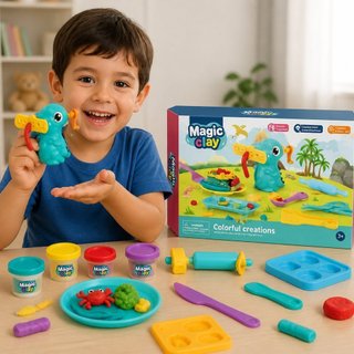 Brinquedo Kit Massinha de Modelar Infantil Diversão
