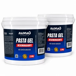 Kit 2 Pasta Gel Desengraxante Limpeza Mãos 2,5kg Radnaq Mecânico