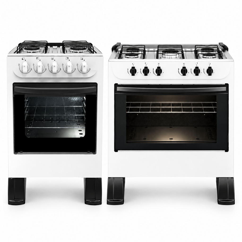 Fogão De Piso Braslar 4 OU 5 Bocas Mesa de Inox New Sirius Branco Manual