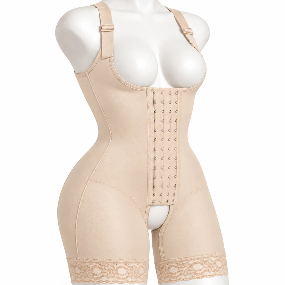 Cinta Modeladora Body Feminina Alta Compressão Ajustável