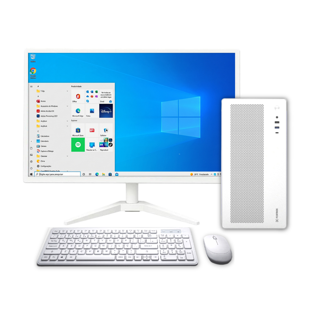 Computador Pc Corporativo Intel Core I5 SSD 240GB 8GB Ram WIFI Teclado Mouse Sem Fio Monitor Led 19"