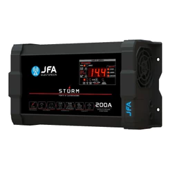 Fonte Carregador JFA Storm 200A Bivolt Automático Som Automotivo 12V Carga Inteligente SCI Slim