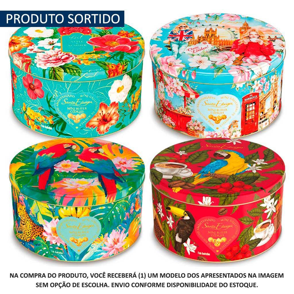 Lata Colecionável Mini Biscoitos Amanteigados Baby 150g Unidade - Santa Edwiges