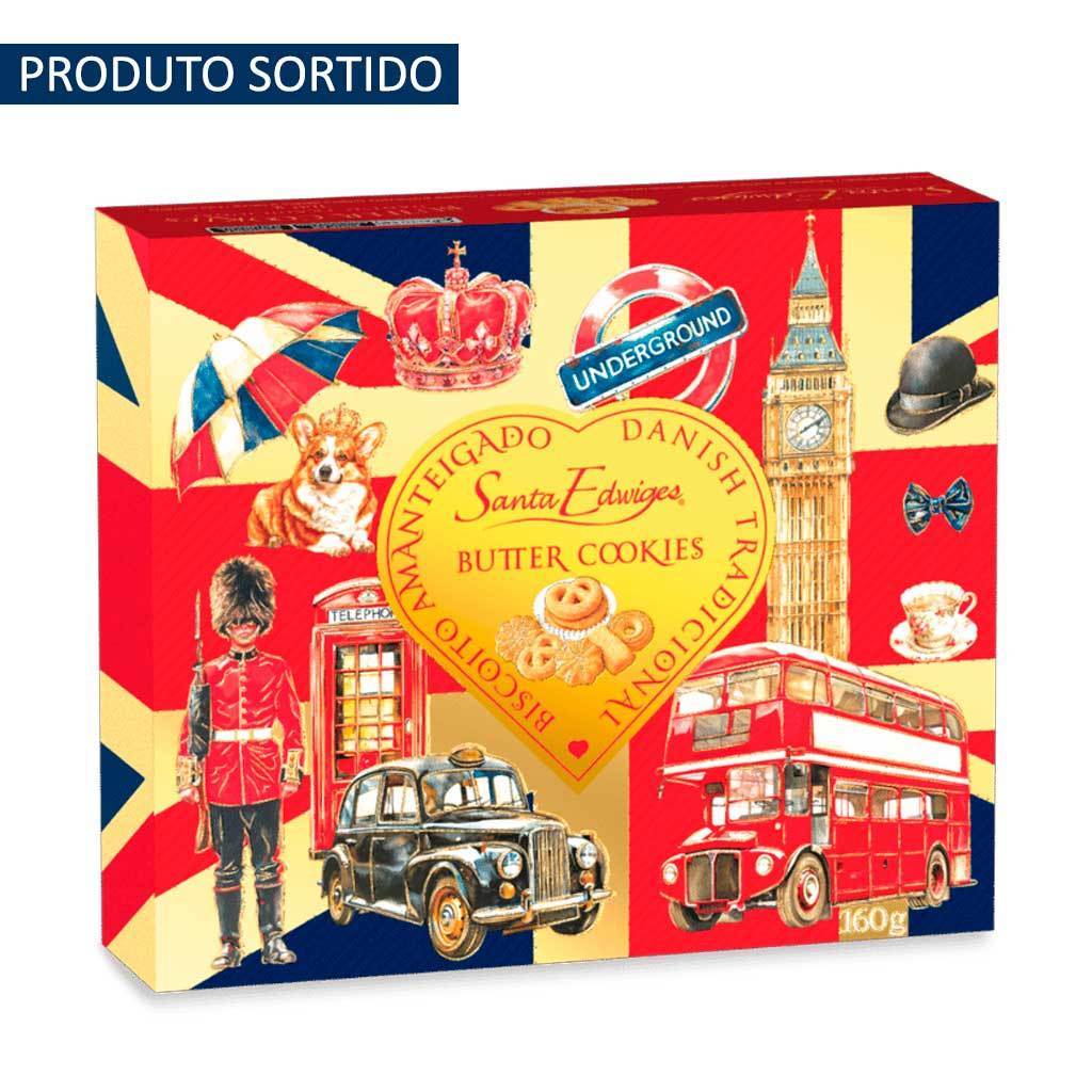 Caixa de Butter Cookies Biscoito Amanteigado Sortida 160g Un - Santa Edwiges — imagem 2 de 2