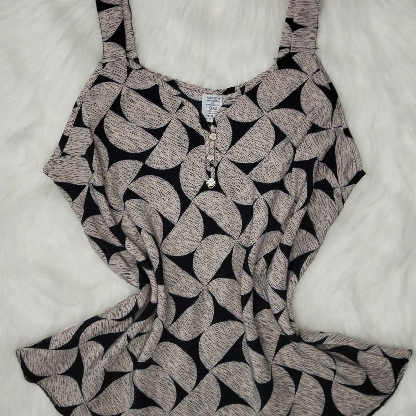 Blusa regata feminina alça grossa 3 Botão