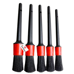 Kit 5 Pincel Automotivo Detalhamento Limpeza Interno e Externo