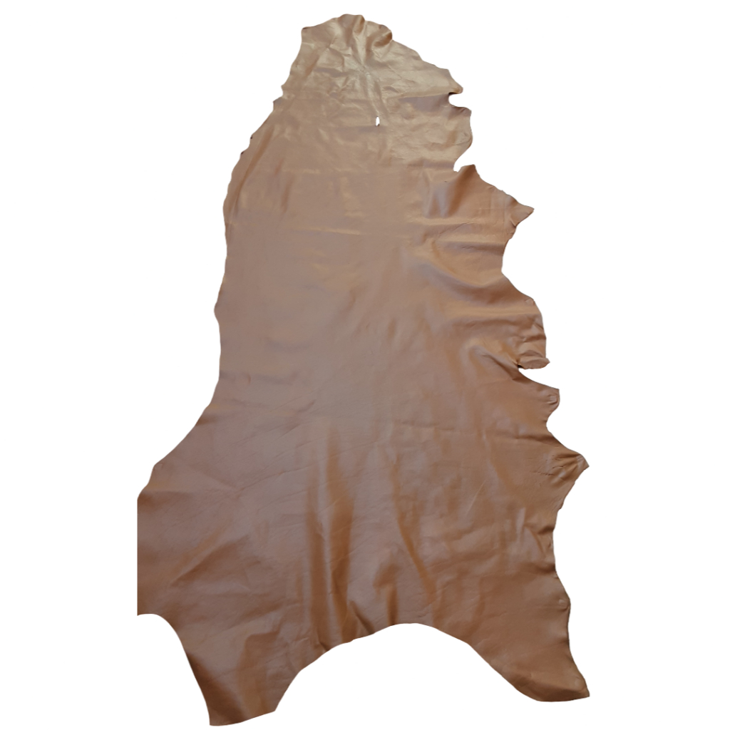 Pele Couro Legítimo Vaqueta cor Caramelo - Direto do Curtume