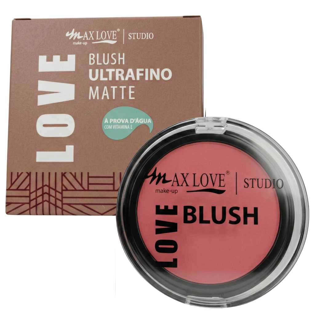Blush Facial Ultrafino Matte A Prova D' Água 10g - Max Love