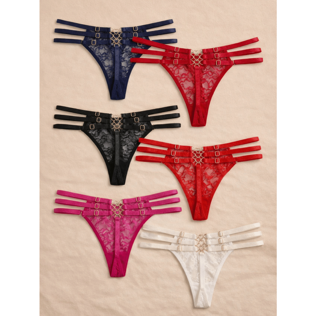 Kit 1 ou 2 Calcinhas Amorosa com Berloque 3 Corações Alças reguláveis Fio dental com Renda Frontal em Oferta na Shopee