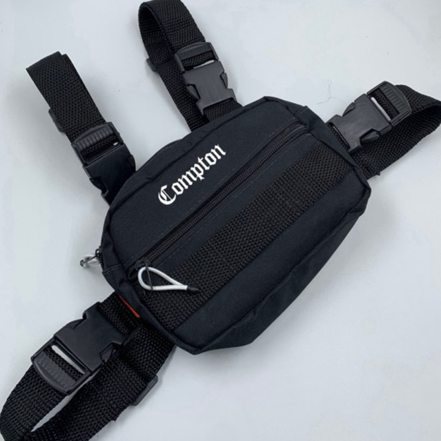 Bag Pochete Regulável Unissex Chest Bag bolsa de peito