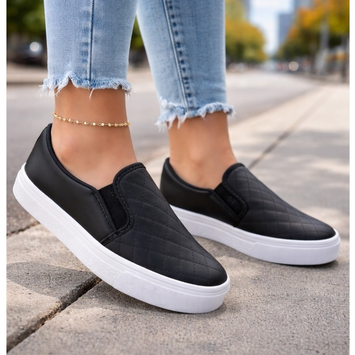 Tênis Slip On Feminino Calce Fácil Variações Quadradinho em Oferta na Shopee