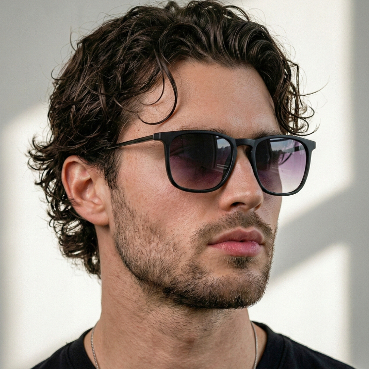 Oculos de Sol Quadrado Retro Preto Degradê Premium Classico Original uv400 Masculino Feminino em Oferta na Shopee