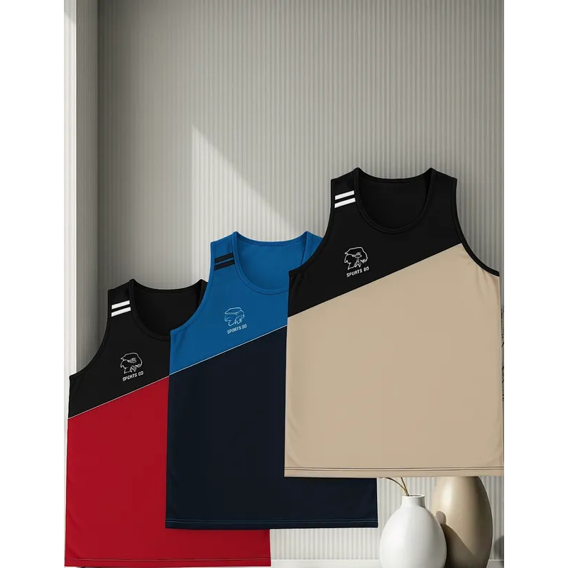 Kit 3 Camisetas Regatas Masculina Esportiva Fit Academia Caminhada cross Oferta de Verão Imperdivel